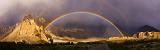 A splendid rainbow over Passu Valley, Pakistan